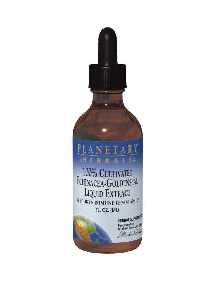 Planetary Herbals Echinacea-Goldenseal 100% Cultivated 2 oz Liquid