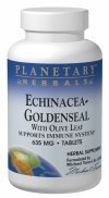 Planetary Herbals Echinacea-Goldenseal w/Olive Leaf 30 Tablet