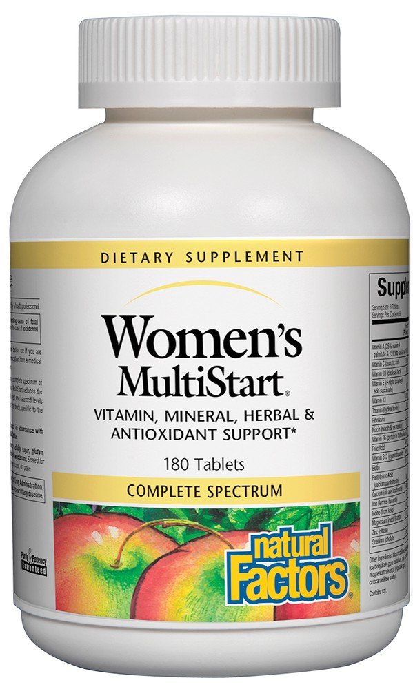 Natural Factors Multi-Start Women&#39;s Regular Formula 180 Tablet
