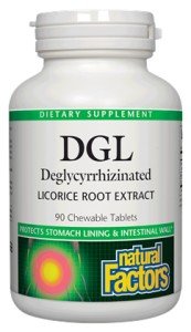 Natural Factors DGL Licorice Chewable Tablets 90 Tablet