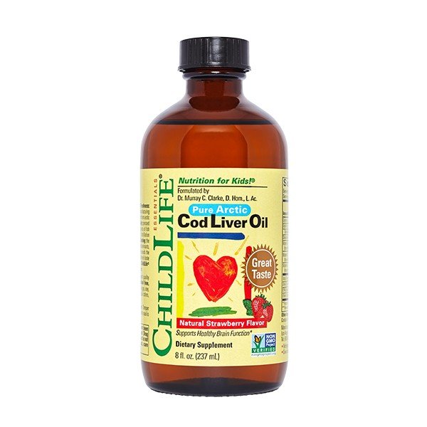 ChildLife Cod Liver Oil Strawberry 8 oz Liquid