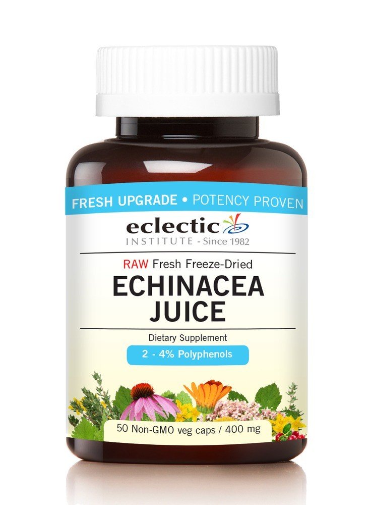 Eclectic Herb Echinacea Purpurea Juice Concentrate 400mg Organic 50 VegCap