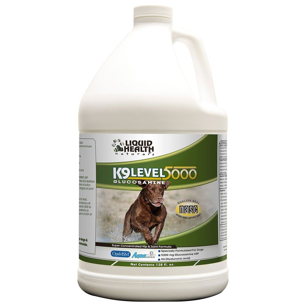 Liquid Health For Animals-K-9 Level 5000 Glucosamine 128 oz Liquid