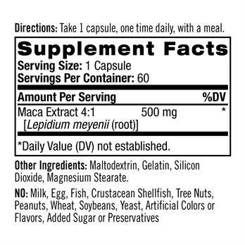 Natrol Maca 500mg 60 Capsule