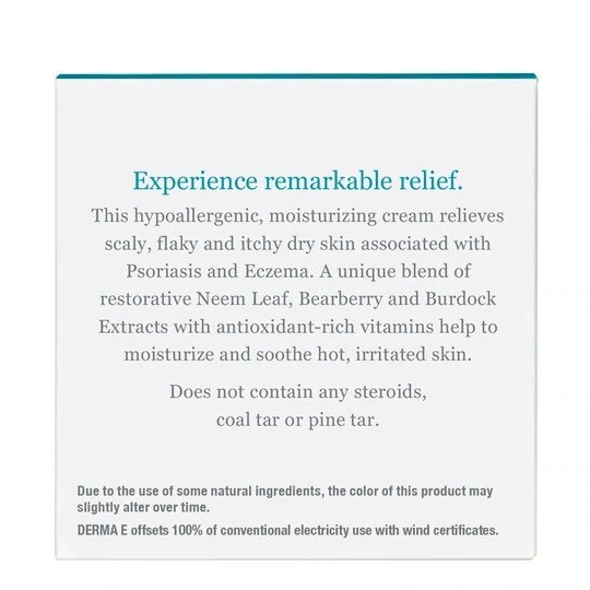 Derma-E Eczema Relief Cream 4 oz Cream