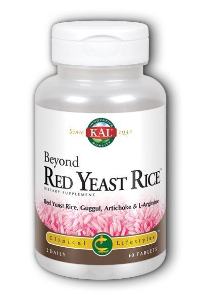 Beyond Red Yeast Rice | Kal | Clinical Lifestyles | Red Yeast Rice | Guggul | Artichoke | L-Arginine | 2 Daily | Dietary Supplement | 60 Tablets | VitaminLife