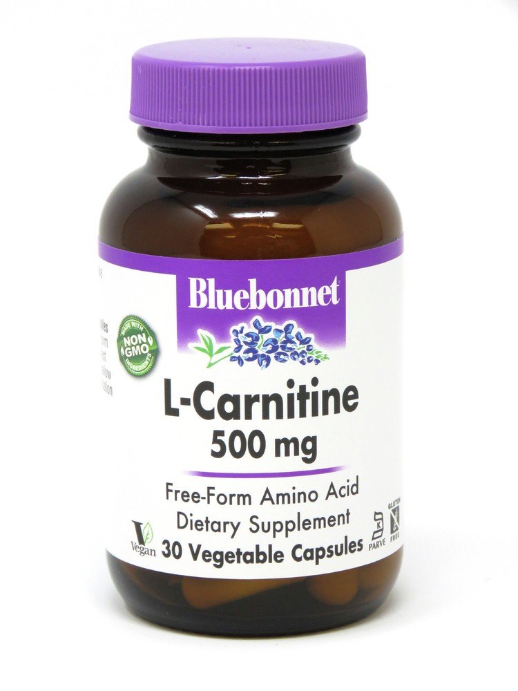 Bluebonnet L-Carnitine 500mg 30 VegCaps