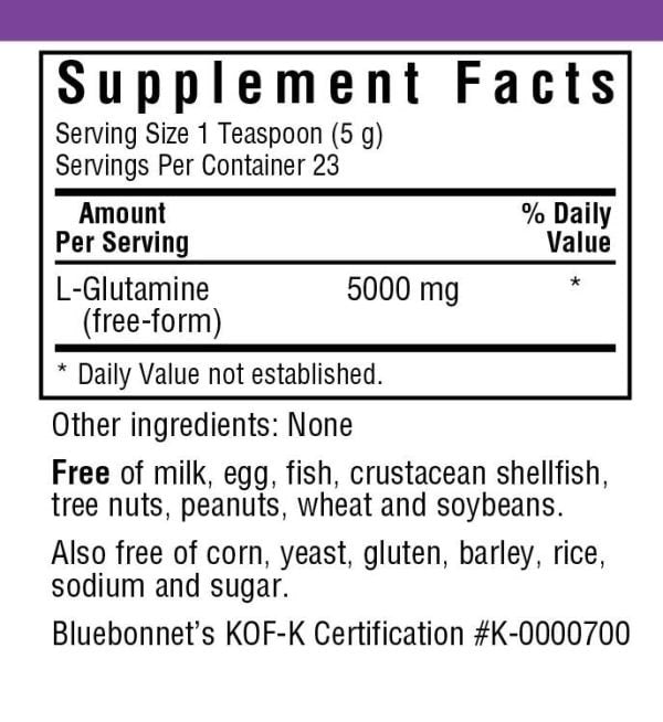 Bluebonnet L-Glutamine Powder 4 oz Powder