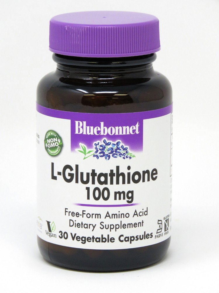 Bluebonnet L-Glutathione 100mg 30 VegCaps