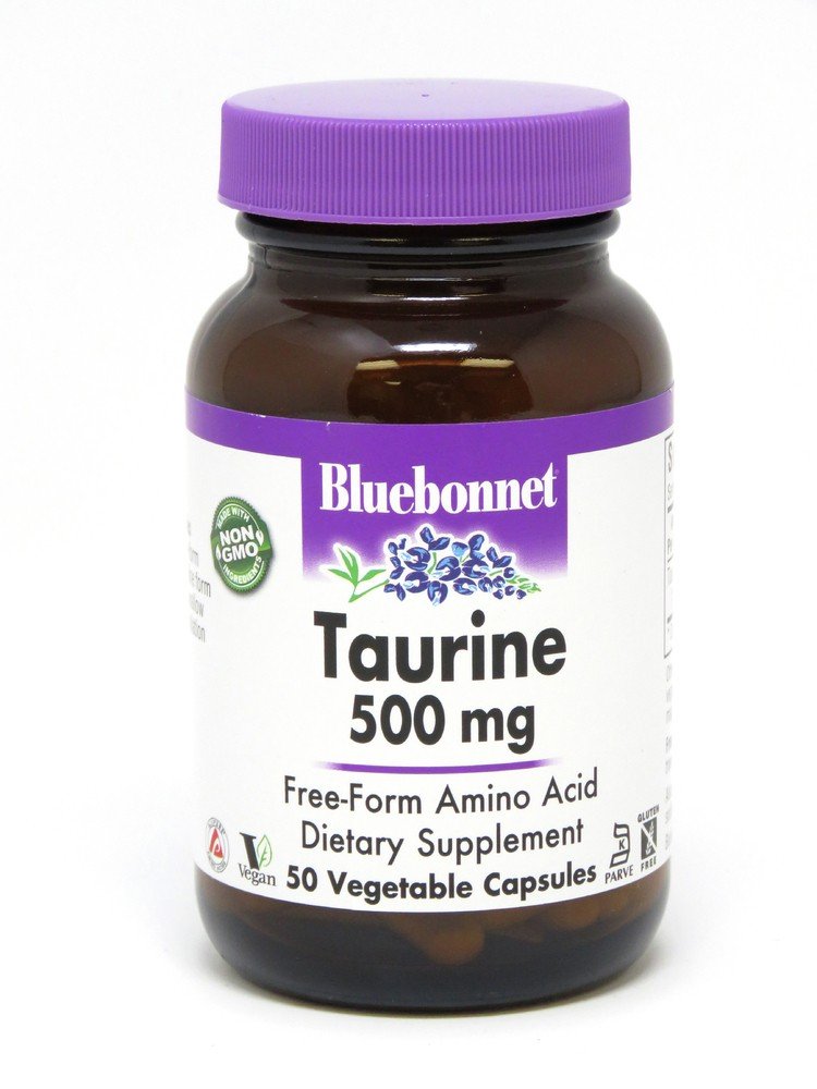 Bluebonnet Taurine 500mg 50 VegCaps