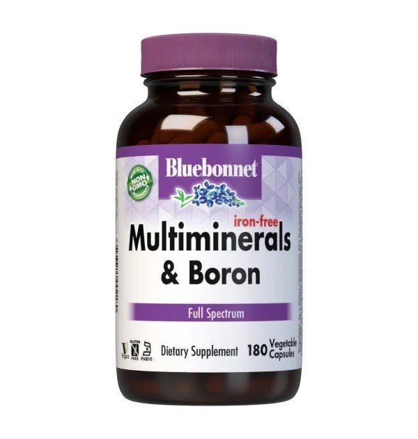 Bluebonnet Multi Minerals Plus Boron - Iron Free 180 Capsule