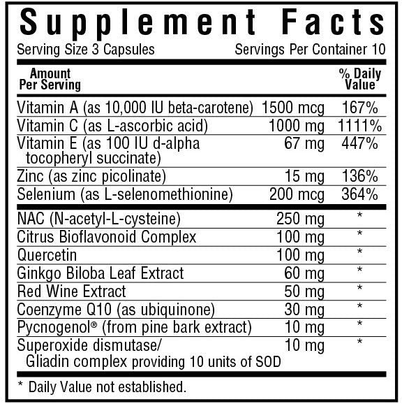 Bluebonnet Super Antioxidant Formula 60 Capsule