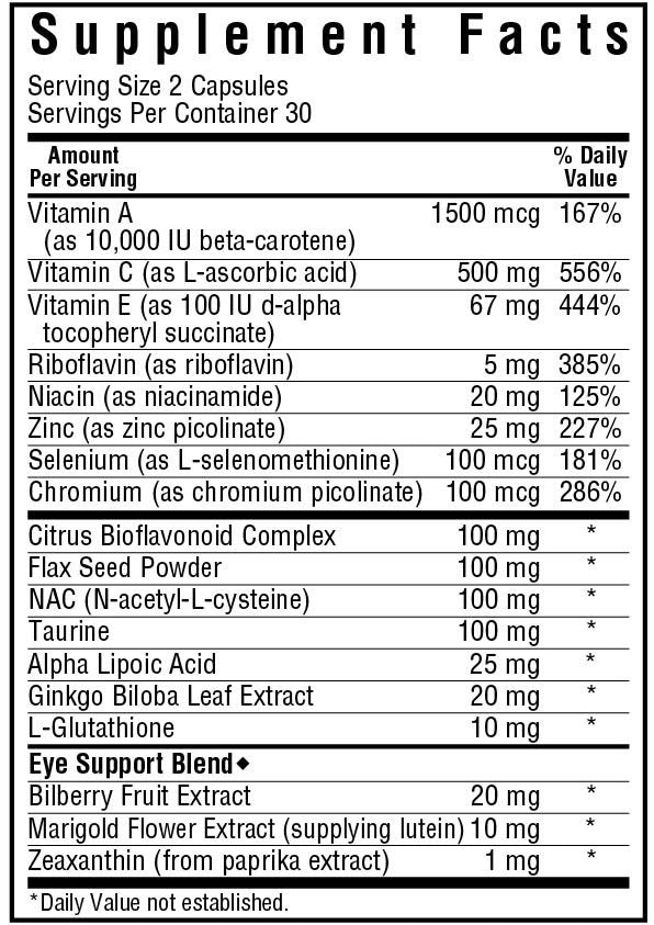 Bluebonnet Eye Antioxidant with Zeanthin Formula 60 VegCap