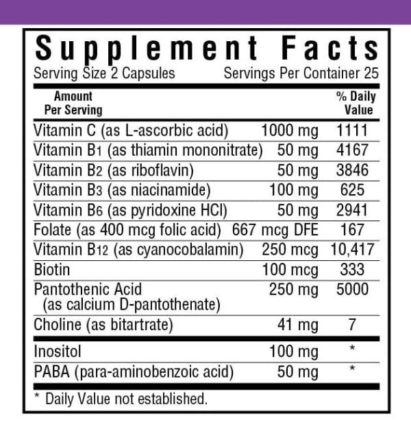 Bluebonnet Stress B-Complex 50 VegCaps