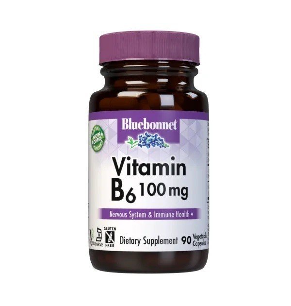 Bluebonnet Vitamin B-6 100mg 90 VegCaps