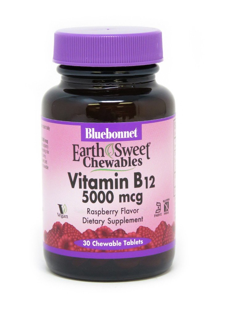 Bluebonnet Vitamin B-12 5000mcg 30 Chewable