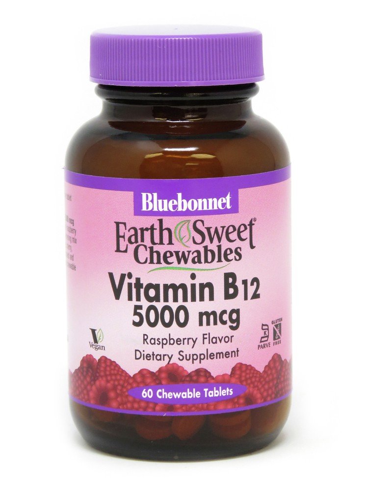 Bluebonnet Vitamin B-12 5000mcg 60 Chewable