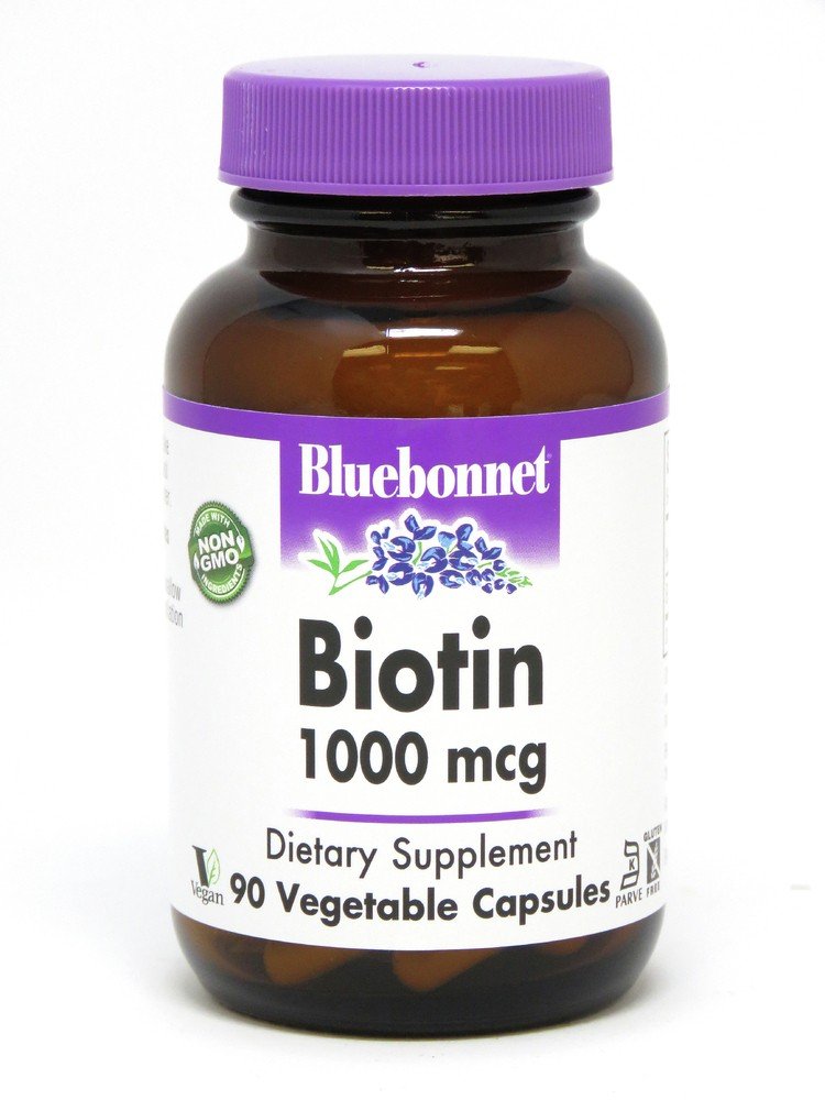 Bluebonnet Biotin 1000mcg 90 VegCaps
