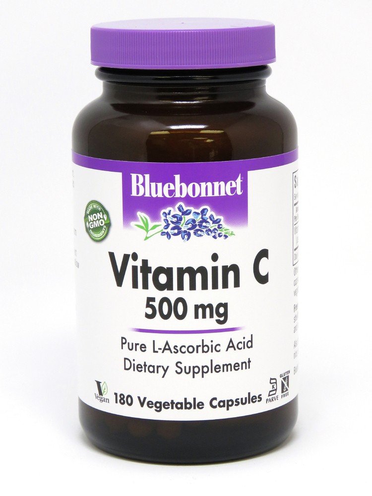 Bluebonnet Vitamin C 500mg 180 VegCaps