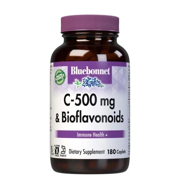 Bluebonnet C-500mg Plus Bioflavonoids 180 Caplet