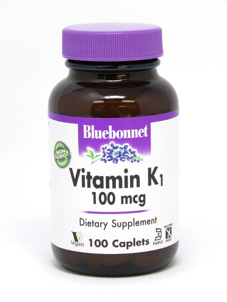 Bluebonnet Vitamin K 100mcg 100 Caplet