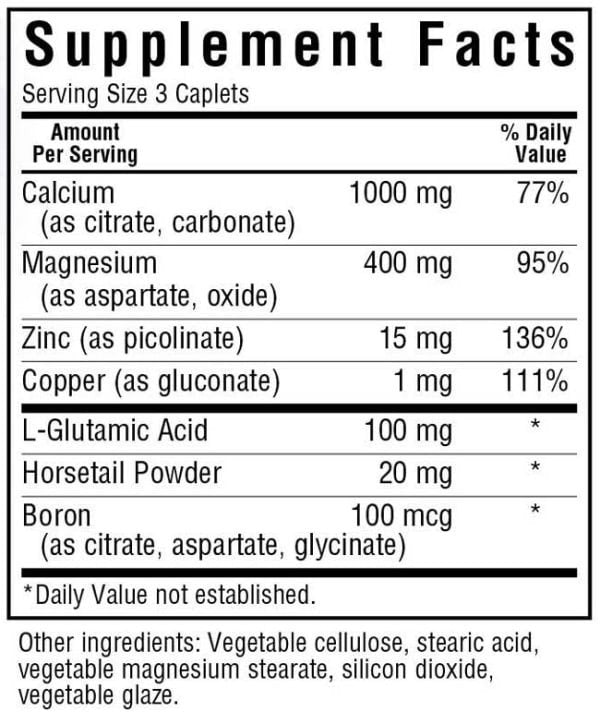 Bluebonnet Calcium Magnesium Plus Zinc 180 Caplet