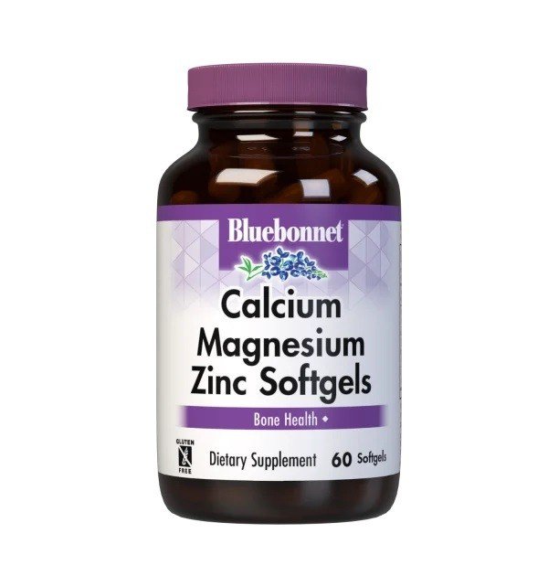 Bluebonnet Calcium Magnesium Zinc 60 Softgel