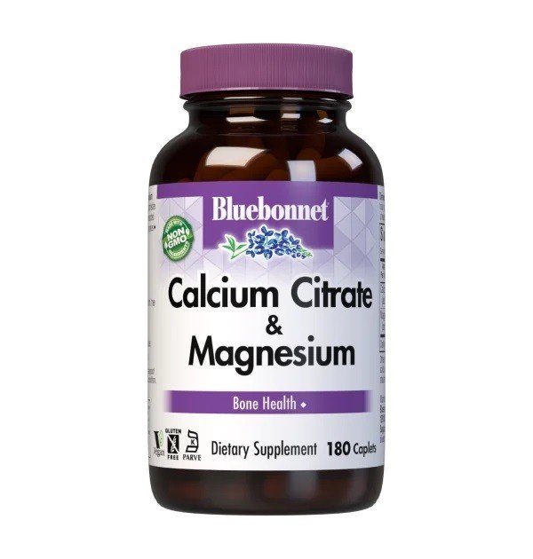 Bluebonnet Calcium Citrate Plus Magnesium 180 Caplet