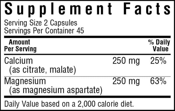 Bluebonnet Calcium Magnesium 1:1 Ratio 90 Capsule