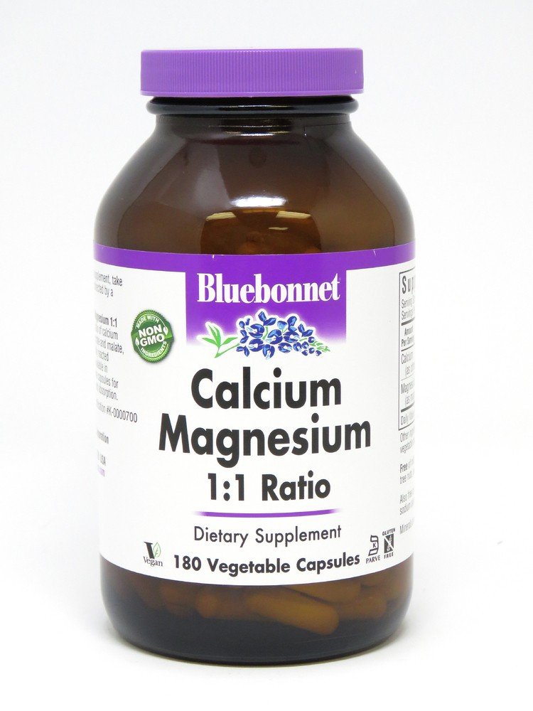 Bluebonnet Calcium Magnesium 1:1 Ratio 180 Capsule