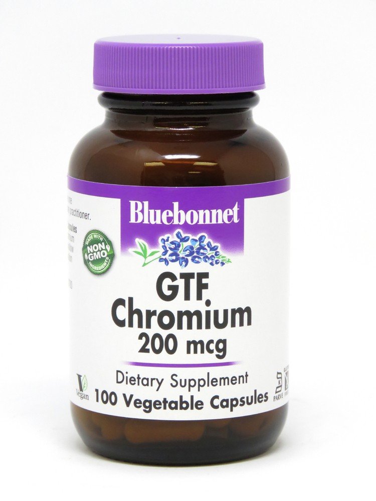 Bluebonnet GTF Chromium 200mcg 100 Capsule