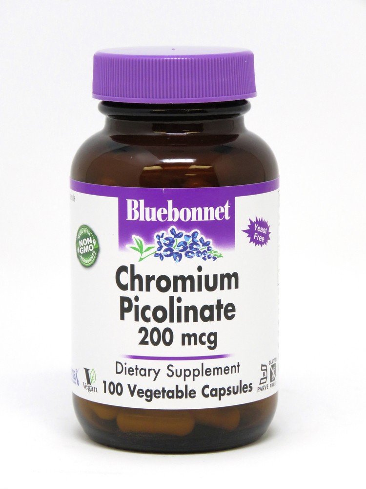 Bluebonnet Chromium Picolinate 200mcg 100 Capsule