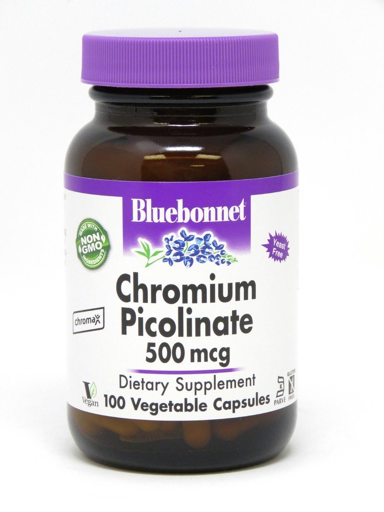 Bluebonnet Chromium Picolinate 500mcg 100 Capsule