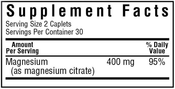 Bluebonnet Magnesium Citrate 120 Caplet