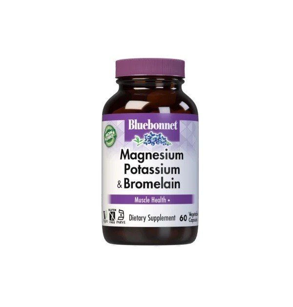 Bluebonnet Magnesium & Potassium Plus Bromelain 60 Capsule