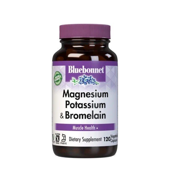 Bluebonnet Magnesium &amp; Potassium Plus Bromelain 120 Capsule