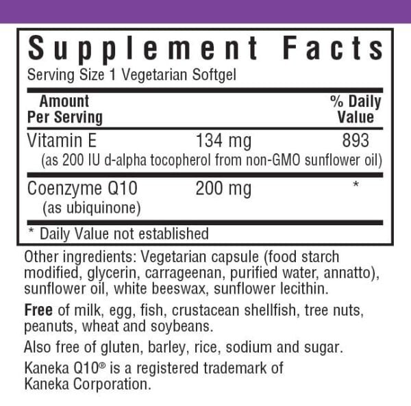 Bluebonnet CoQ10 200mg 30 Softgel