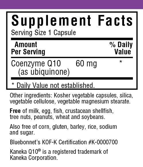 Bluebonnet CoQ10 60mg 30 Capsule