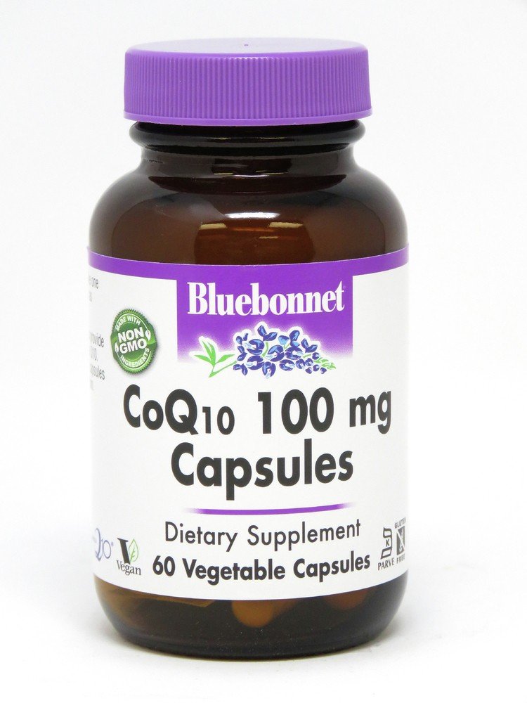100 milligrams CoQ10 | Bluebonnet | Non GMO | Vegan | Gluten Free | Dietary Supplement | 60 Capsules | VitaminLife