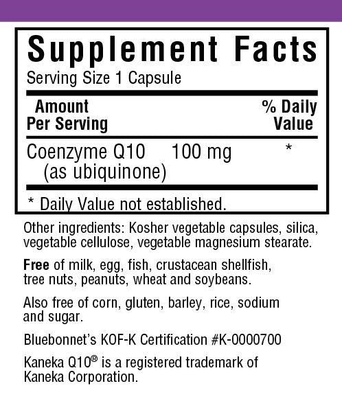 Bluebonnet CoQ10 100mg 60 Capsule