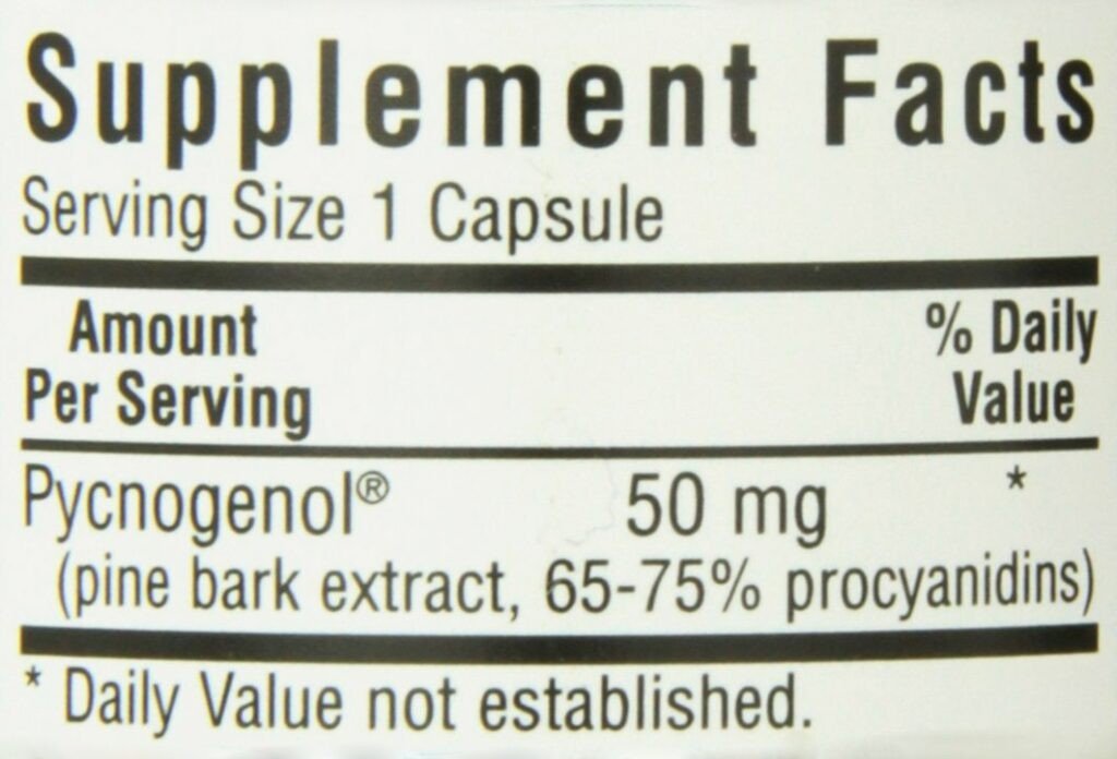 Bluebonnet Pycnogenol 50mg 30 Capsule