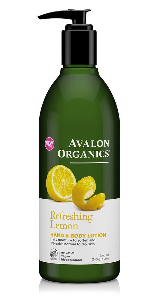 Avalon Organics Refreshing Lemon Hand &amp; Body Lotion 12 oz Lotion