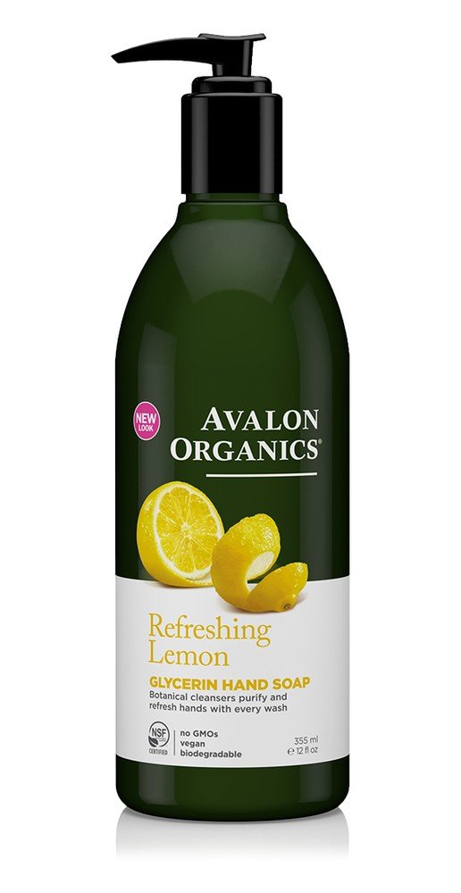 Avalon Organics Refreshing Lemon Glycerin Hand Soap 12 oz Liquid