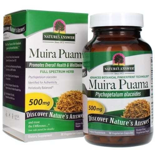 Nature&#39;s Answer Muira Puama Bark 90 Capsule