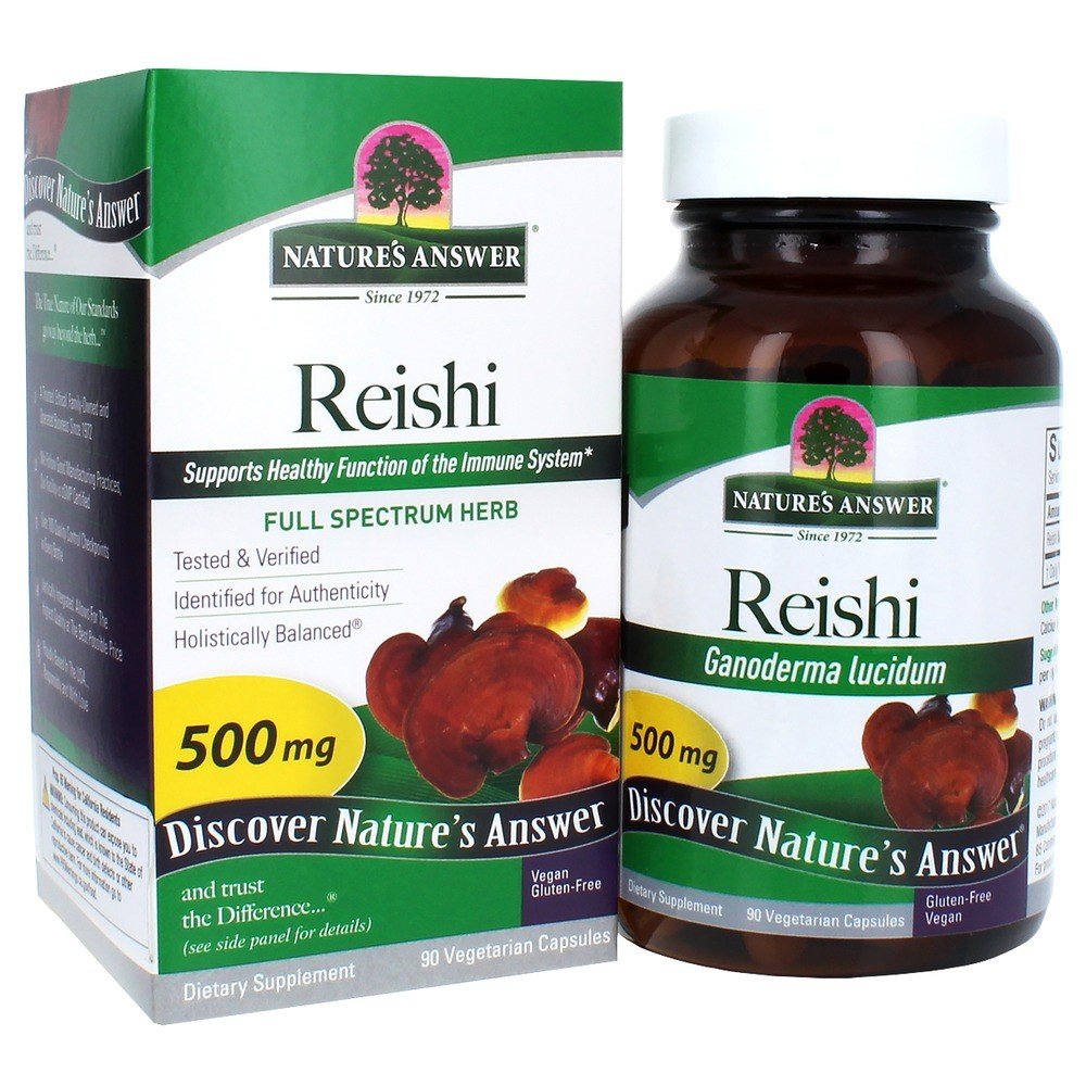 Nature's Answer Reishi Mushroom Mycelia 90 VegCap