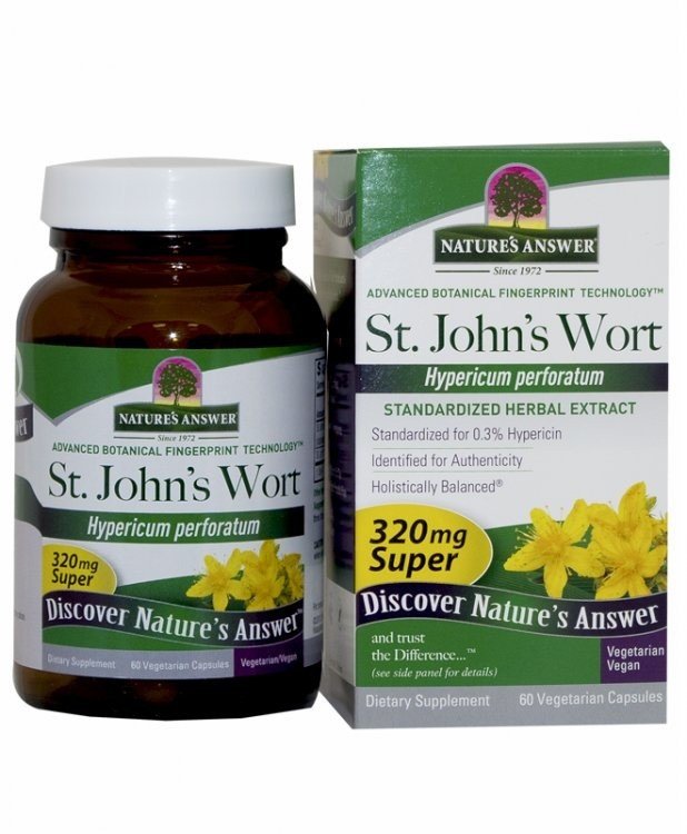 Nature's Answer St. John's Wort Herb Standardized, Super 60 VegCap