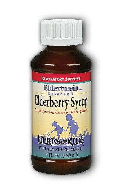 Herbs For Kids Elderberry Syrup-Sugar Free 4 oz Liquid