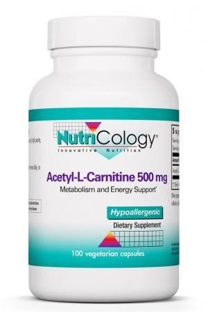 Nutricology Acetyl-L-Carnitine 500 mg 100 VegCap