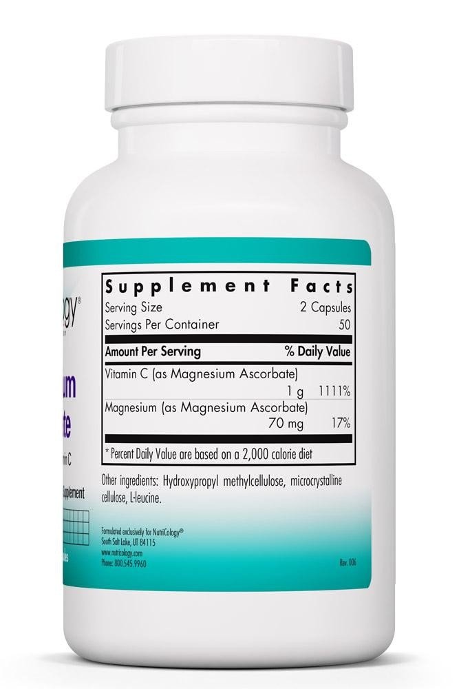 Nutricology Magnesium Ascorbate 100 VegCap