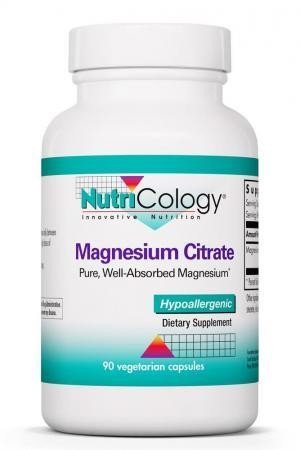 Magnesium Citrate | Nutricolocy | Hypoallergenic | Vegetarian | Dietary Supplement | 90 VegCaps | Capsules | VitaminLife